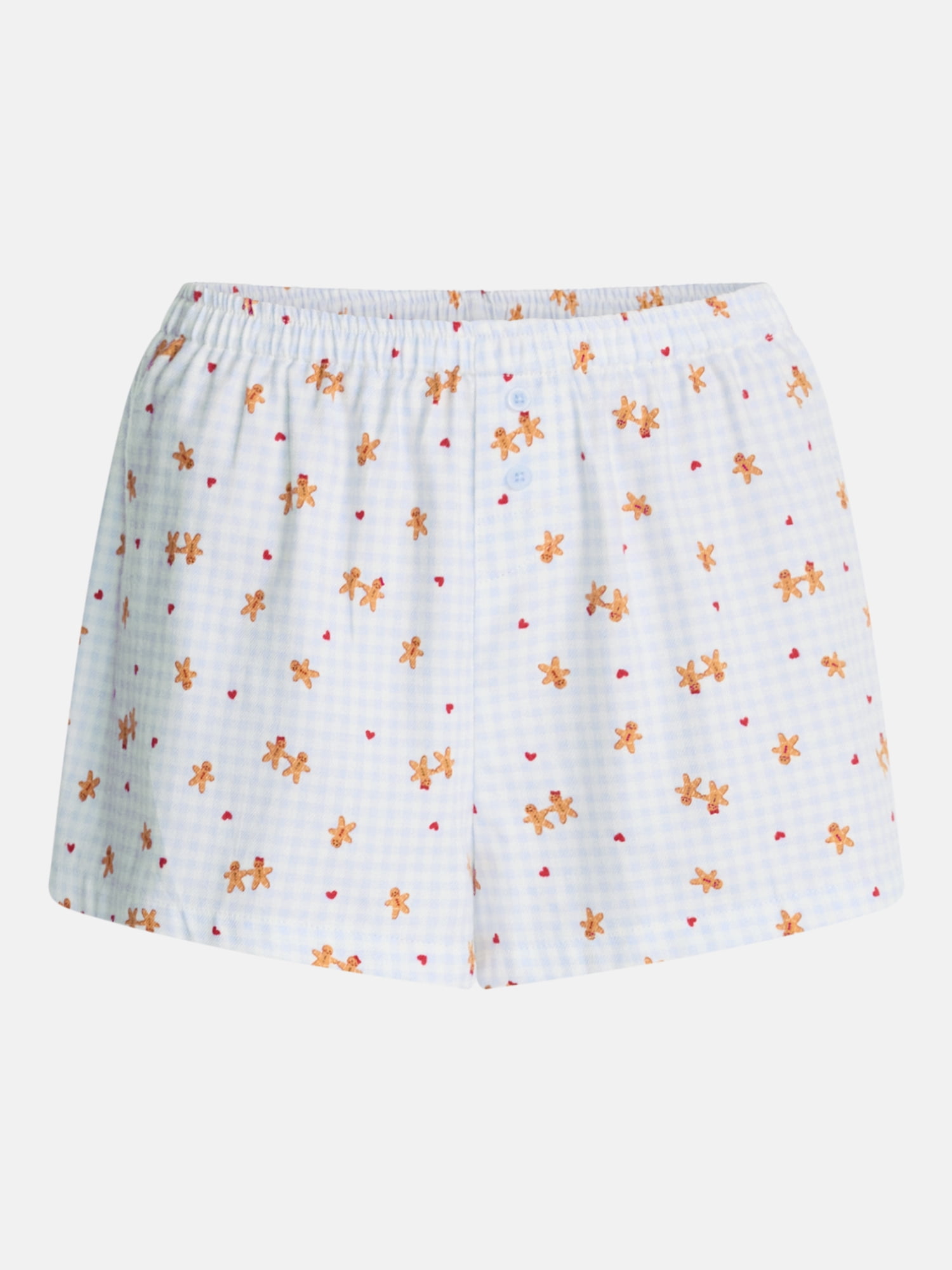 No Boundaries Print Boxer Sleep Shorts, 3" Inseam, Women's XS-XXL