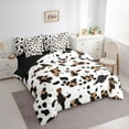 thumbnail image 3 of Homewish Chic Cheetah Print Bedding Comforter Set 7pcs, Fashion Abstract Polkadot King Bedding Sets, Teens Adult Men Women Reversible Bed Sheets, Super Cozy Room Decor, 3 of 7