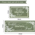 thumbnail image 2 of Sage Green Kitchen Mats for Floor, Sage Green White Floral Kitchen Rugs Set of 2 Carpet Area Rug, Farmhouse Floral Kitchen Decor and Accessories Stuff, 17x30 and 17x47 Inch, 2 of 6