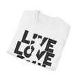 thumbnail image 5 of Live Love Run, Gildan Unisex Softstyle T-Shirt, Runner Graphic Tee, S-3XL, 5 of 5