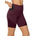 thumbnail image 2 of Bovemsi Women's Tummy Control Biker Shorts High Waist Yoga Short Abdomen Training Running Pants Workout Athletic Leggings, 2 of 5