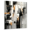 thumbnail image 2 of Designart "Multifaceted Whirls Grey Black Harmony" Cubism Metal Wall Art Prints, 2 of 5