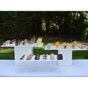 Crown Display 40 Clear Plastic Mini Square Dessert Cups - 3.6 oz