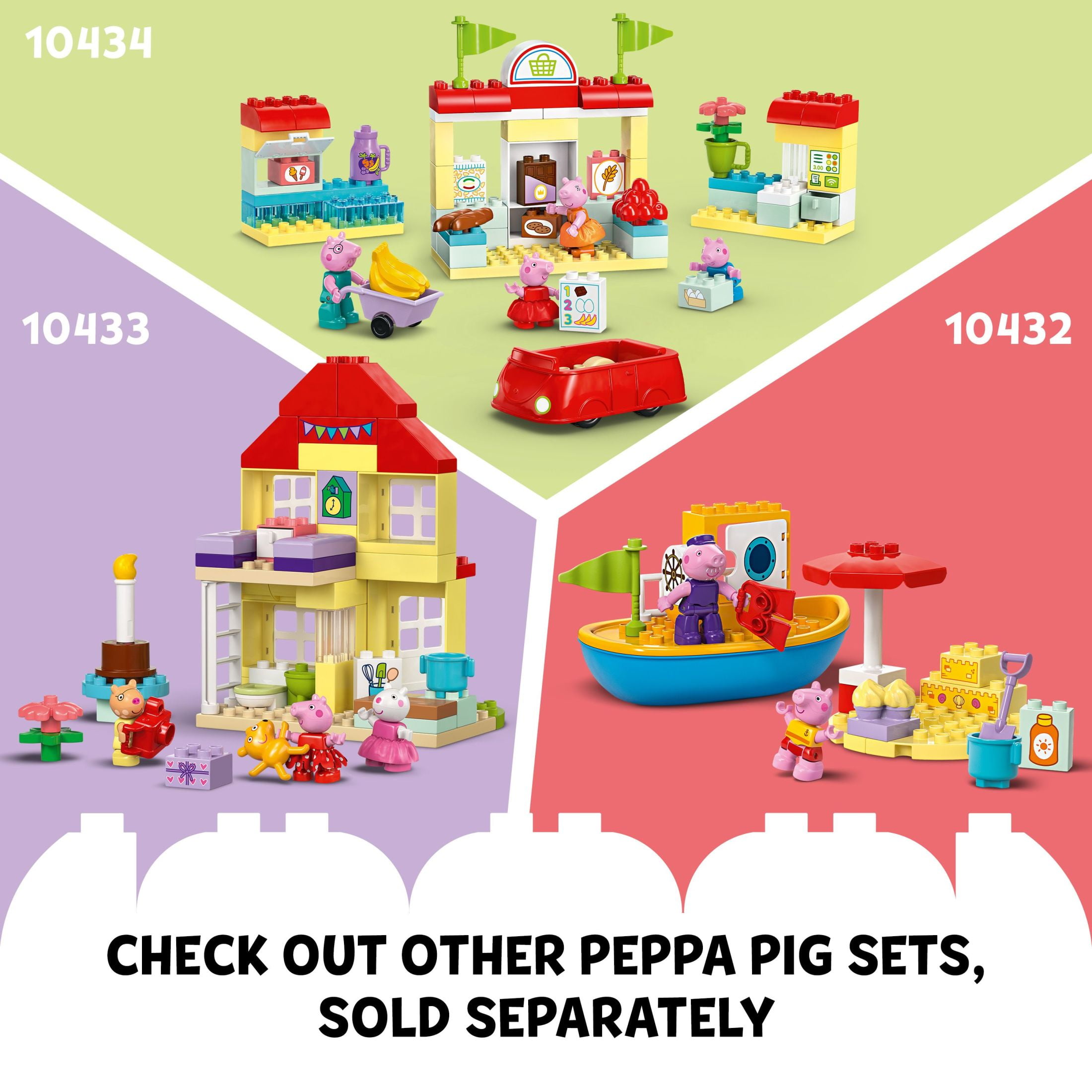 LEGO DUPLO Peppa Pig Garden and Tree House Toddler Toy, Building Block Learning Set for Preschool Kids with 2 Figures Included, Peppa Pig Toy Gift Idea for Toddlers Ages 2 and Up, 10431