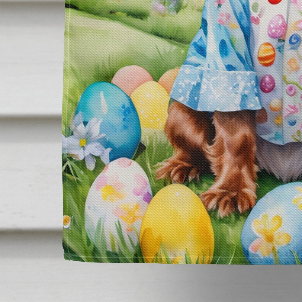 English Cocker Spaniel Easter Egg Hunt House Flag 28 in x 40 in