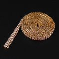 thumbnail image 4 of 1 Yard Rhinestone Close Chain Trim for Jewelry Trimming Chain Craft Gold Coloured Diamond, 4 of 9