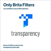 Brita Large 10 Cup Water Filter Pitcher with 1 Brita Elite Filter, Made Without BPA, Huron, White