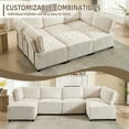 thumbnail image 5 of Villeston U-Shaped Sectional Sofa for Living Room, 4 Seat Sofa Couch with Double Chaise,Beige, 5 of 9