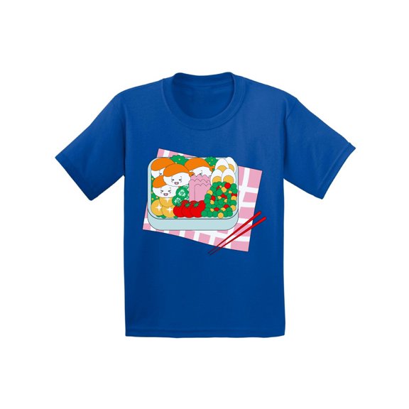 Boys Graphic Tees - Sushi Kawaii Bento Shirt 2 3 4 5 6 Years Old