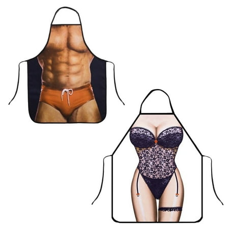 

HAXMNOU Creative Kitchen Apron Day Man Gift Muscular Apron Valentine s Kitchen Tools Home Improvement