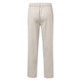 thumbnail image 4 of Men's Dress Pant Classic Solid Color Casual Trousers Flat Front Pockets Comfortable Relaxed Fit Light Gray Pant, 4 of 8