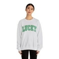 thumbnail image 5 of Lucky Clover Crewneck Sweatshirt St.Patrick Sweater Lucky Sweatshirt Women, 5 of 5