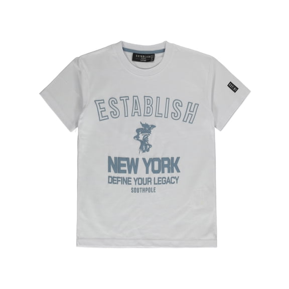 Southpole Boys' Establish T-Shirt Color: white Size: 10 - 12