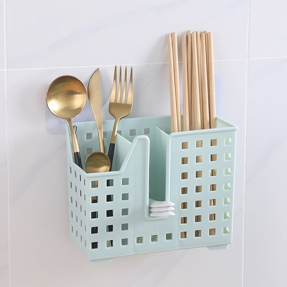 HAMPPLIES 2-Piece Utensil Drying Basket Set for Kitchen, Dishwasher Safe PP Utensil Drainer and Storage Organizer