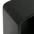 thumbnail image 4 of Kate and Laurel Reddy Modern Arched Wood Side Table, 16 x 12 x 24, Black, Contemporary Two-Tier End Table for Use as a Bedroom Nightstand or Small Record Player Stand, 4 of 9