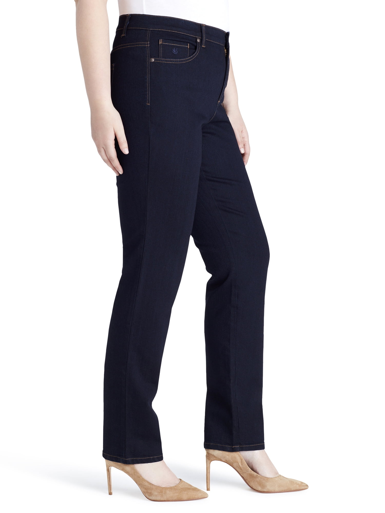Gloria Vanderbilt Women's Amanda High Rise Straight Leg 5 Pocket Jean