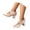 Beige, variant on Women's Mary Jane Heels with Bow Retro Closed Round Toe Pumps Suede Chic Bowtie Vintage Sweet Office Dress Daily Shoes Beige 38