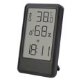 thumbnail image 2 of Reloj Despertador Digital Portátil, Indicador de Temperatura, Indicador de Humedad, Función de Repetición, Reloj de Escritorio, Reloj ed Negro perfecl Despertador digital, 2 of 7