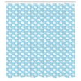 thumbnail image 3 of Ambesonne Whale Shower Curtain, Blue Shower Design, 69"Wx84"L, Pale Blue White, 3 of 3