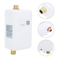 thumbnail image 4 of 3800W Tankless Electric Water Heater Bathroom Kitchen Instant Water Heater Temperature Display Heating Shower Universal ,Compact Design, 4 of 7