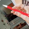 thumbnail image 2 of Étui en Forme de Carotte pour Stylet, Couverture d'Écran, Support en Silicone Compatible avec Apple Pencil 2 (Rouge), 2 of 6