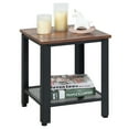 thumbnail image 4 of Yardi Yard Industrial End Table 2-Tier Side Table-Black, Side Table, Chairside Table Narrow End Table for Bedroom Living Room Kitchen, 4 of 9