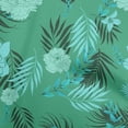 thumbnail image 1 of oneOone Polyester Lycra Sea Green Fabric Florals Craft Projects Decor Fabric Printed By The Yard 56 Inch Wide, 1 of 1