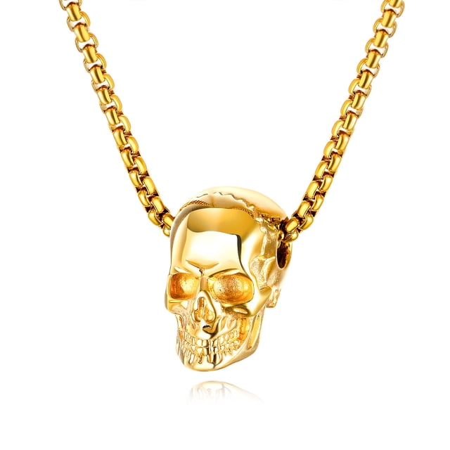 Bijoux Punk Gothique en Acier Inoxydable pour Hommes / Femmes (Or)
