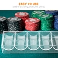 thumbnail image 2 of Poker Chip Tray Transparent Acrylic For Gamers Home Parties 2Set 8.2X3.0X1.1In, 2 of 8