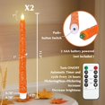 thumbnail image 2 of Impress Life Fall Flameless Taper Candles Embossed Maple Leaf, 2 of 7