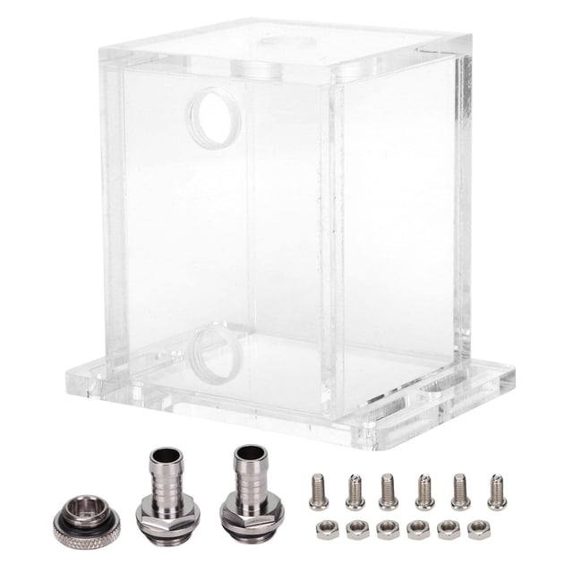 Tanque de agua acrílico GQSXT3 Enfriador de agua de 3 orificios totalmente transparente con fijación de extensión para CPU de computadora