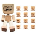 thumbnail image 6 of Charming Little Wooden Figure That Sways with 12-Expressions,Handcrafted Shaking Wooden Man Figurine Shaking Feet Woodens Doll,Creative Car Dashboard Decorations, 6 of 9