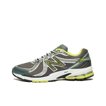 

NB official NB 860 Comfortable cushioned low-top casual running shoes for men and women in gray yellow