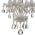 thumbnail image 4 of 5534-WW-CL-MWP Crystorama Lighting Traditional Crystal - 15 Inch 4 Light Chandelier-Hand Cut Crystal Type-Wet White Finish   -Traditional Installation, 4 of 8