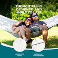 thumbnail image 4 of Bliss Hammocks Weekender Deluxe 2-Person Polyester Rope Hammock w/Spreader Bar, 80x55, 4 of 12