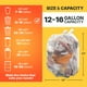 thumbnail image 2 of Bagtron Bolsas De Basura De 12 A 16 Galones, 8 Micras, Revestimientos De Basura De Alta Densidad, A Granel, 24 X 33 Pulgadas, Transparente Natural, 1000 Unidades, 2 of 7