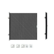 Retractable Baby Gates for Doorways, Mesh Dog Gate for Stairs, Pet Gate Indoor, Safety Toddlers Gates for Hallways, Indoor & Outdoor Use, Black