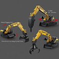 thumbnail image 2 of Toy Car Boy Large Engineering Vehicle Excavator Bulldozer Gripper Ground Drill Model, 2 of 5