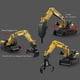 thumbnail image 2 of Toy Car Boy Large Engineering Vehicle Excavator Bulldozer Gripper Ground Drill Model, 2 of 5