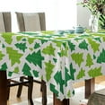 thumbnail image 3 of SKYSONIC Christmas Tree Tablecloth Waterproof Washable Polyester Square Table Cover Durable Tablecloth for Kitchen Dining Table Party Decor (54 X 72 Inch), 3 of 7