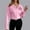 Pink, variant on Goodtrade8 Lightweight Womens Shirts Tunic Long Sleeve Solid Color Casual Collared Women's Tops