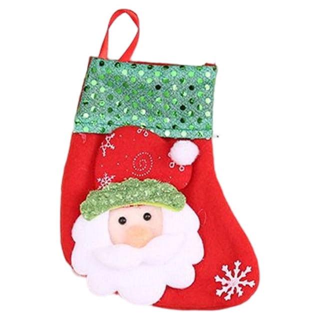 Matsuzay Calcetín de Navidad Árbol de Navidad Ventana Cama Gabinete Regalos Bolsa Snack Presente Almacenamiento Calcetín Decoración de Kits de decoración para fiestas