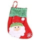 thumbnail image 1 of Injueey Calcetín de Navidad colgante con purpurina árbol de Navidad chimenea pared ventana regalos bolsa presente calcetín fiesta Kits de decoración para fiestas, 1 of 6