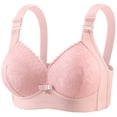 thumbnail image 5 of Kukoosong Push up Bras for Women Fashion Plus Size Women's Front Buckle Solid Color Rims-Free Comfortable and Breathable Gathered Thin Underwear Daily Bra, Sizes 36BC, 5 of 6