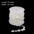 thumbnail image 2 of 10Yards Pearl and Rhinestone Beaded Chain Trim Flower Pearl for Dress Decoration,DIY Creative Decorations, 2 of 5