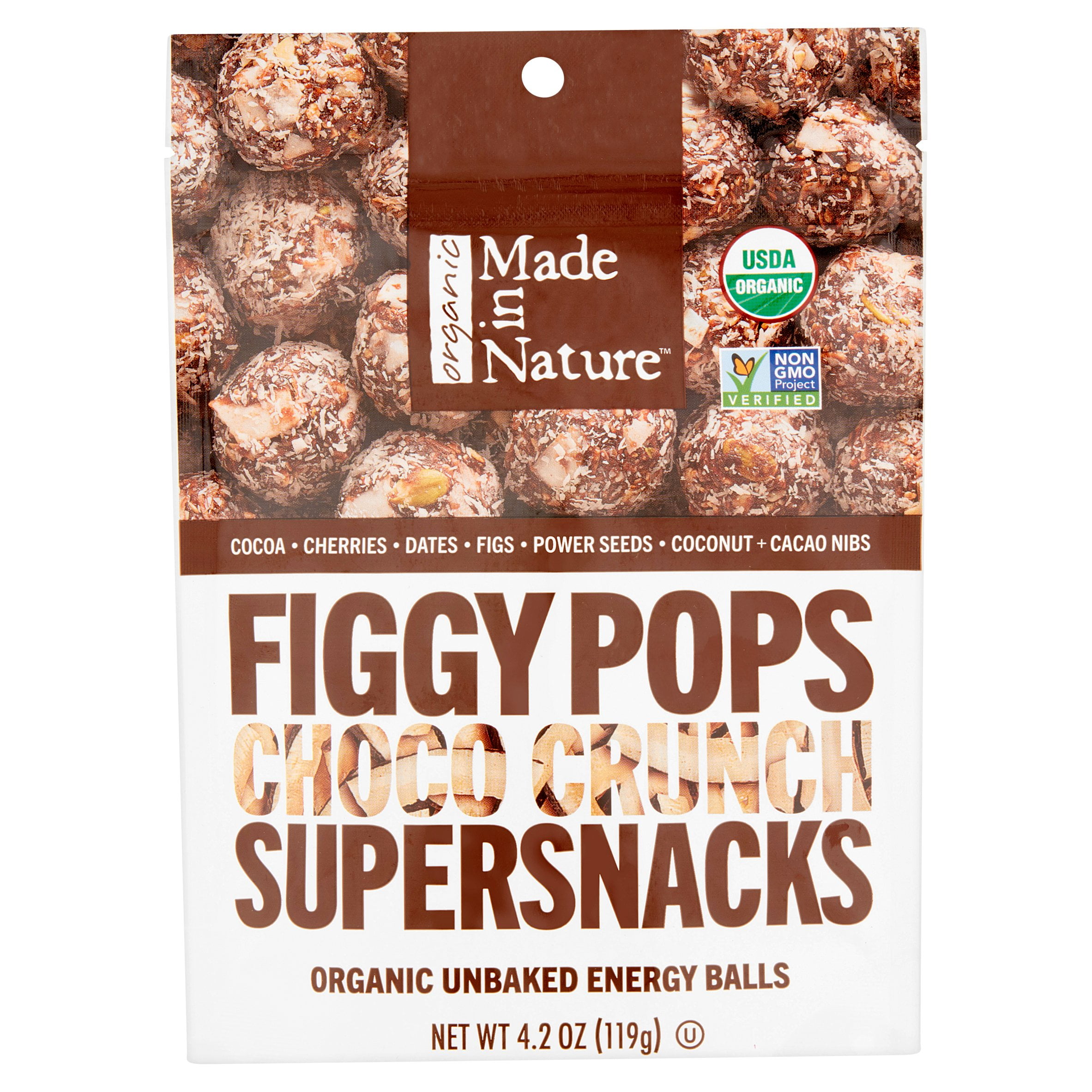 Made In Nature Fig Pops Choco Crnch Org,4.2 Oz (Pack Of 6)
