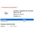 thumbnail image 2 of Fuel Filter - Compatible with 1965 Buick Electra 7.0L V8, 2 of 2