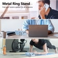 thumbnail image 6 of Compatible with iPhone 14 Case Crystal Clear Shockproof Protective Silicone Case with Ring Holder Kickstand Anti-Scratch Flexible TPU Bumper Cover - Clear, 6 of 16