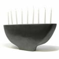 thumbnail image 5 of Soapstone Black Menorah Smolart, 5 of 5
