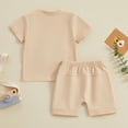 thumbnail image 5 of WIBACKER Toddler Baby Girl Summer Clothes Short Sleeve T Shirt Casual Shorts Sets Sister Matching Outfits, 5 of 9